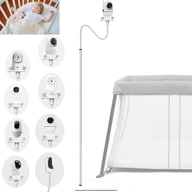 EYSAFT Baby Monitor Floor Stand Holder Mount Compactible for Nanit Pro & Flex Stand,Infant Optics DXR-8 Pro,VTech,Momcozy,HelloBaby,VAVA,nooie IPC100,Motorola VM75/VM50G/VM44
