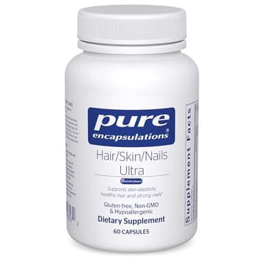 Pure Encapsulations Hair/Skin/Nails Ultra Advanced Beauty Supplement - Biotin & Collagen Supplement for Healthy Hair, Strong Nails & Youthful Skin Support* - 60 Capsules