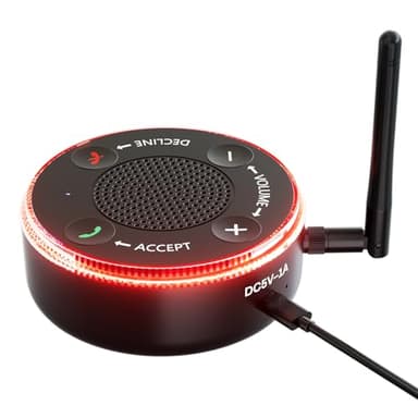 Lamborsafe Cell Phone Ringer Amplifier & Flasher for Seniors, 116dB Loud External Ringer for Hard of Hearing, One-Button Answer & Decline, Call Message App Alerts, Ideal for Heavy Sleepers Noisy Areas