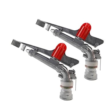 2" Agriculture Farm Irrigation Sprinkler Lawn Sprinkler Irrigation Spray Gun Large-Area Watering Spray 360° Rotary Farm Lawn Garden Irrigation, Pack of 2 (2.0 Inch DN50 Normal) …