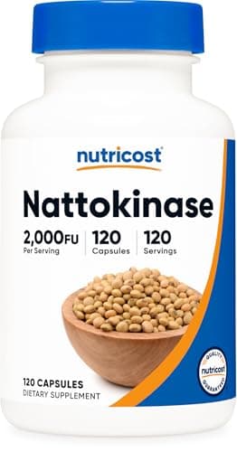 Nutricost Nattokinase 2,000FU, 120 Capsules - Gluten Free, Non-GMO, Vegetarian Friendly