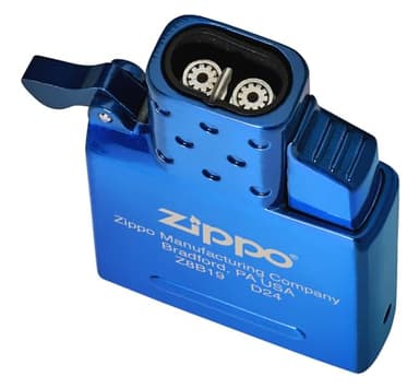 Zippo High Polish Blue Butane Lighter Insert - Double Torch