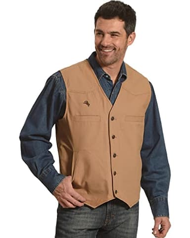 Wyoming Traders Mens Texas Concealed Carry Vest, Tan, Large,WYOT