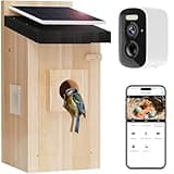 Smart Bird House with 5MP HD Camera, Solar-Powered & Night Vision - IP66 Weatherproof, App-Controlled Bird Watching for Bird Enthusiasts