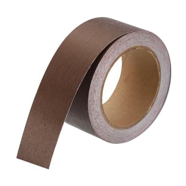 HARFINGTON Mirror Border Peel and Stick Wood Grain Tape 2" x 39ft PVC Self-Adhesive Waterproof Frame Sticker Removable Wallpaper for Bathroom Cabinet Door Photo Frame, Bronze Gold