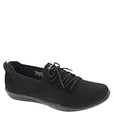 Skechers Women's Newbury St-Casually Sneaker, Black, 8.5