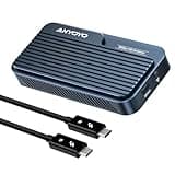ANYOYO TB5 80Gbps M.2 NVMe SSD Enclosure Supports Up to 8TB Intelligent Temperature Control & Fan Cooling, Compatible with Thunderbolt 3/4/5/USB4, Backward Compatible with USB 3.2/3.1/3.0 (TB501Pro)