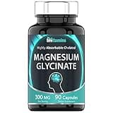 Magnesium Glycinate Capsules (300 MG - 90 Count) | Pure Chelated Magnesium Bisglycinate Powder Supplement | Glicinato de Magnesio | Magnesium for Sleep, Calm, Nerve, & Stress Support* | TNVitamins