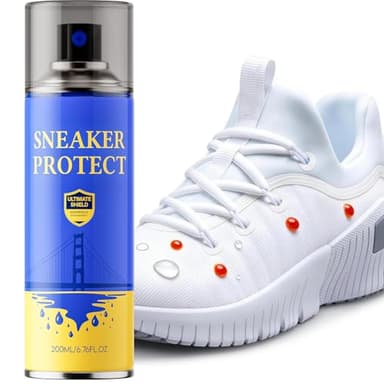 KEFPO Protect Sneaker Protector Spray: Hydrophobic Nano Protection for Sneakers Leather & Suede | 99% Waterproof & Stain-Repellent (black1)