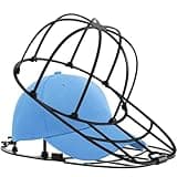 Hat Washer Cage for Baseball Caps Cleaner Washing Machine or Dishwasher Cap Washer Frame Washing Cage for Adult Kids Ball Hats (Black-1Pack)