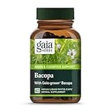 Gaia Herbs Bacopa - Brain and Cognitive Support Herbal Supplement - Made with Bacopa (Bacopa Monnieri) to Help Support a Thriving Mind - 60 Vegan Liquid Phyto-Capsules (Up to 60-Day Supply)