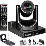 Prisual PTZ Camera 20X Optical Zoom with HDMI/SDI/USB/IP Streaming Outputs, Auto Tracking for Church Worship Live Events Video Recording Facebook YouTube vMix OBS Wirecast PoE Support