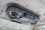 Performance Plus Carts Universal Golf Cart Overhead Radio Console | Carbon Fiber Finish | Compatible with EZGO and Club Car Models