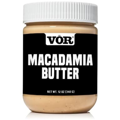 Vör Macadamia Nut Butter (12oz) | Single Ingredient | Vegan, Paleo and Keto-Friendly, Gluten-Free