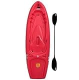 Lifetime Recruit Youth Kayak, 6.5 Ft, Paddle Included, Ages 5+, Red