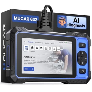 OBD2 Scanner, MUCAR 632 Elite AI-Assisted OBD2 Bidirectional Scan Tool, Oil/Throttle/SAS/TPMS/BMS/EPB Car Scanner Diagnostic Tool with 15+ Resets, CANFD Protocol, Autoauth for FCA SGW, Lifetime Update
