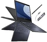 ASUS ExpertBook B2 Flip 2-in-1 Laptop (14" FHD Touchscreen, Intel 12-Core i7-1260P, 32GB RAM, 2TB SSD, Active Pen) for Creator, Photographer, Designer, IST Hub, Backlit, FP, 3-Yr WRT, Win 11 Pro