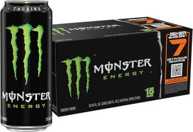 Monster Energy Drink, Green, Original, 16 Ounce