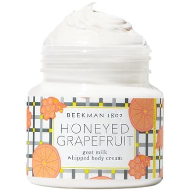 Beekman 1802 Whipped Body Cream – Moisturizes & Softens Skin with Goat Milk, Mango Seed Butter & Vitamin E – 8 oz – Honeyed Grapefruit
