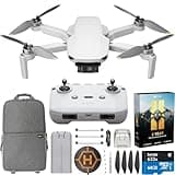 DJI Mini 4K Drone Quadcopter with Camera for Adults, Under 249 g, 3-Axis Gimbal Stabilization, 10km Video Transmission, Auto Return, Wind Resistance, 31-Min Flight Bundle with Deco Gear Accessories