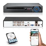 Fuers H.265+ 5MP 8 Channel CCTV DVR Recorder with 500G HDD, Face Detection, Alert Push, Hybrid Capability 5-in-1(XVI/AHD/TVI/CVI/IPC) Full 2592p HD Surveillance DVR for Security Camera,Remote Access