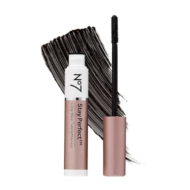 No7 Stay Perfect Mascara – Smudge-Free, Long-Lasting Volume Up to 24 Hours with Straight Brush – Rain & Tear-Proof (7ml)