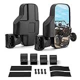 KEMIMOTO UTV Mirrors UTV Side Mirrors Fits 1.6 inch to 2 inch Roll Cage Compatible with Polaris RZR 900 1000 Can Am Kawasaki Mule Rhino YXZ Zforce Pioneer, Shatter Proof Tempered Glass