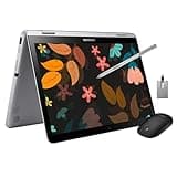 SAMSUNG Chromebook Plus V2 2-in-1 Touchscreen Laptop, 12.2" WUXGA Display, Intel Celeron 3965Y, 4GB RAM, 64GB eMMC, HD Camera, Wi-Fi 5, Bluetooth Mouse, Stylus Pen, Chrome OS, Silver, 32GB USB Card