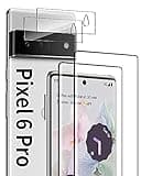 [2+2 Pack] for Google Pixel 6 Pro Screen Protector and Camera Lens Protector, 9H Tempered Glass, HD Clear, Anti Scratch, Fingerprint Support, Bubble Free for Google Pixel 6 Pro 6.7 Inch