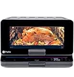 GE Profile Smart Oven with No Preheat, 11-in-1 Countertop Oven including Air Fry, Warm, Toast, Broil, Roast, Pastry, Reheat, and more, WiFi and Smart Connected, Black