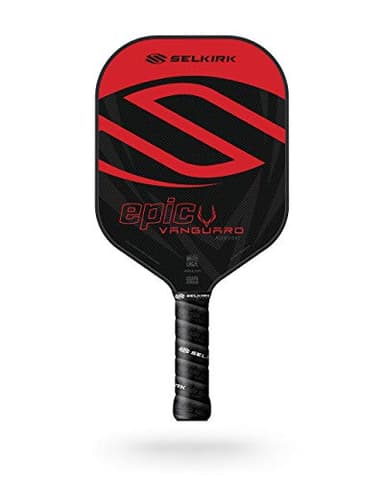 Selkirk Sport Vanguard Hybrid Pickleball Paddle | Carbon Fiber Pickleball Paddle with a Polypropylene X5 Core | Pickleball Rackets | Epic Midweight Red