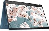 HP 2023 Convertible 2-in-1 Chromebook Laptop, 14" HD IPS Touchscreen, Intel Celeron Processor up to 2.60GHz, 4GB Ram, 64GB SSD, 4K Graphics, Super-Fast 6th Gen WiFi, Chrome OS, Dale Blue(Renewed)