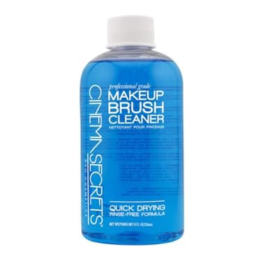 Cinema Secrets Original Blue Vanilla Makeup Brush Cleaner Solution - Professional Cleanser for Makeup Brushes - Quick-Drying, Rinse-Free Formula - Removes Stubborn Waterproof Make Up (8 fl oz)