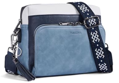 POIUGOYA Crossbody Purses for Women Trendy,Soft Leather Medium Crossbody Bag,Women's Shoulder Purse Built in Wallet & Tassel