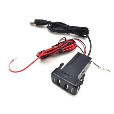 Zyutaosan Dual USB Charger Socket Audio Adapter for Toyota 4runner Highlander Fj Cruiser