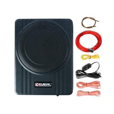 YaCCC 10 Inch 800W Car Under-Seat Sub Woofer Active Powered Amplifier Bass Enclosed,Under Seat Subwoofer and Amp Package