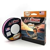 FINS Windtamer Braided Fishing Line - Versatile, Compact Braid for All Fisheries, Reduces Wind Knots and Rod Tip Wraps - High Performance 4-End Braid - Hi-Viz Pink - 20 lb - 300 Yds