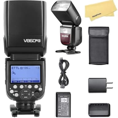 Godox V860III-S Camera Flash for Sony Camera Flash Speedlight Speedlite Light,76Ws 2.4G TTL HSS 1/8000s,480 Full-Power Flashes,2600mAh Li-ion Battery,0.01-1.5s Recycle Time,10 Levels LED Modeling Lamp
