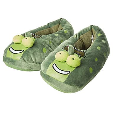 RICK AND MORTY Mens Slippers - Rick Sanchez, Pickle Rick, Morty Smith Footwear (Pickle, Size 10)