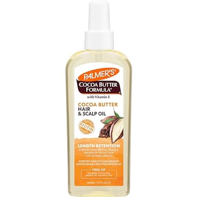 Palmer's Cocoa Butter & Biotin Length Retention Hair and Scalp Oil, 5.1 Ounce (Packaging May Vary)