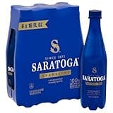 Saratoga Sparkling Spring Water Bottle PET, 16 Oz, 6-Pack