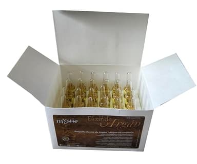 Kleravitex Mystic Argan Oil Ampoule - Strengthen, Hydrate, Repair, Anti-Frizz, Detangle, Liquid Gold From Morocco (Pack of 24, 7.6, Fl Oz)