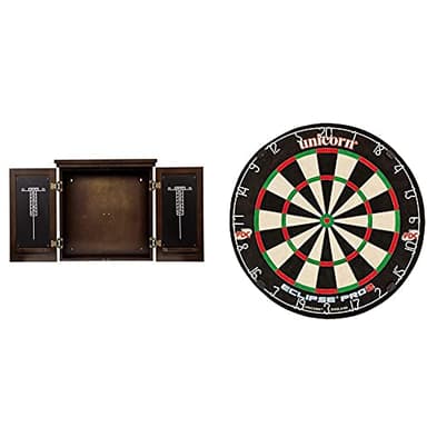 Unicorn American Legend Traditional Dartboard Cabinet Eclipse Pro2 Dartboard