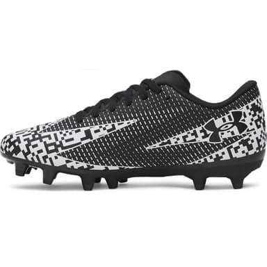 Under Armour Boys' Shadow Select 3 JR Soccer Cleats, (005) Black/White/White, 2, US