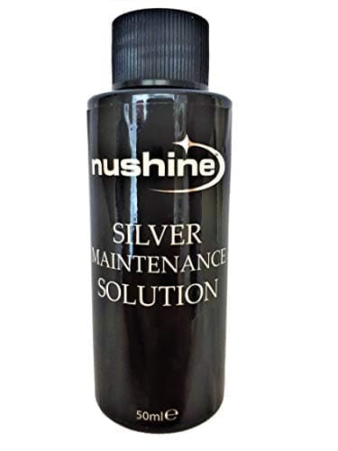 Nushine Silver Maintenance Solution 1.7 Oz - contains pure silver (Perfect for sightly worn silver)