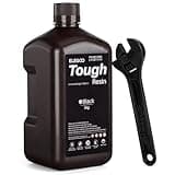 ELEGOO Tough Resin 3D Printer Resin with High Hardness, Low Viscosity, Low Shrinkage, Compatible with MSLA/LCD/DLP 3D Printers, Black 2000g