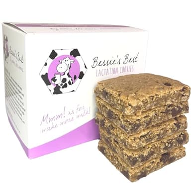 Bessie’s Best Lactation Cookies | Lactation Support | Oatmeal Peanut Butter Chocolate Chip | Increase Milk Supply | Breastmilk Boosting Cookies | Breastfeeding Snacks | 1 Dozen