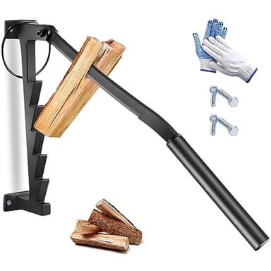 Primachen Wall Mounted Wood Splitter- Kindling Splitter for Wood, Manual Firewood Kindling Splitter for Soft Wood Indoor or Outdoor