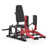 Hip Abductor Machine, Inner and Outer Thigh Machine, Abductor Adductor Machine, Hip Abduction Machine with 6 Levels Gear System & 4-Position Backrest Adjustment, Home Gym Equipment (Red)
