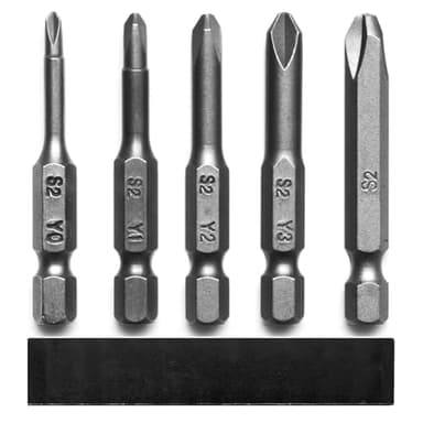 Triwing Screwdriver Bits Set 5 Sizes Y0 Y1 Y2 Y3 Y4, SKZIRI 5in1 3 Point Y-Shaped Y Tip Screwdriver Bit Triwing Bits Set Magnetic Point